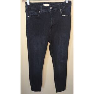 Good American Good Legs Skinny Jeans 28 High Rise Dark Wash Stretch